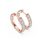 Classic Lab Grown Diamond Huggie Hoop Earring