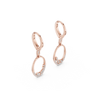 Elegant Oval Drop Lab Grown Diamond Earrings