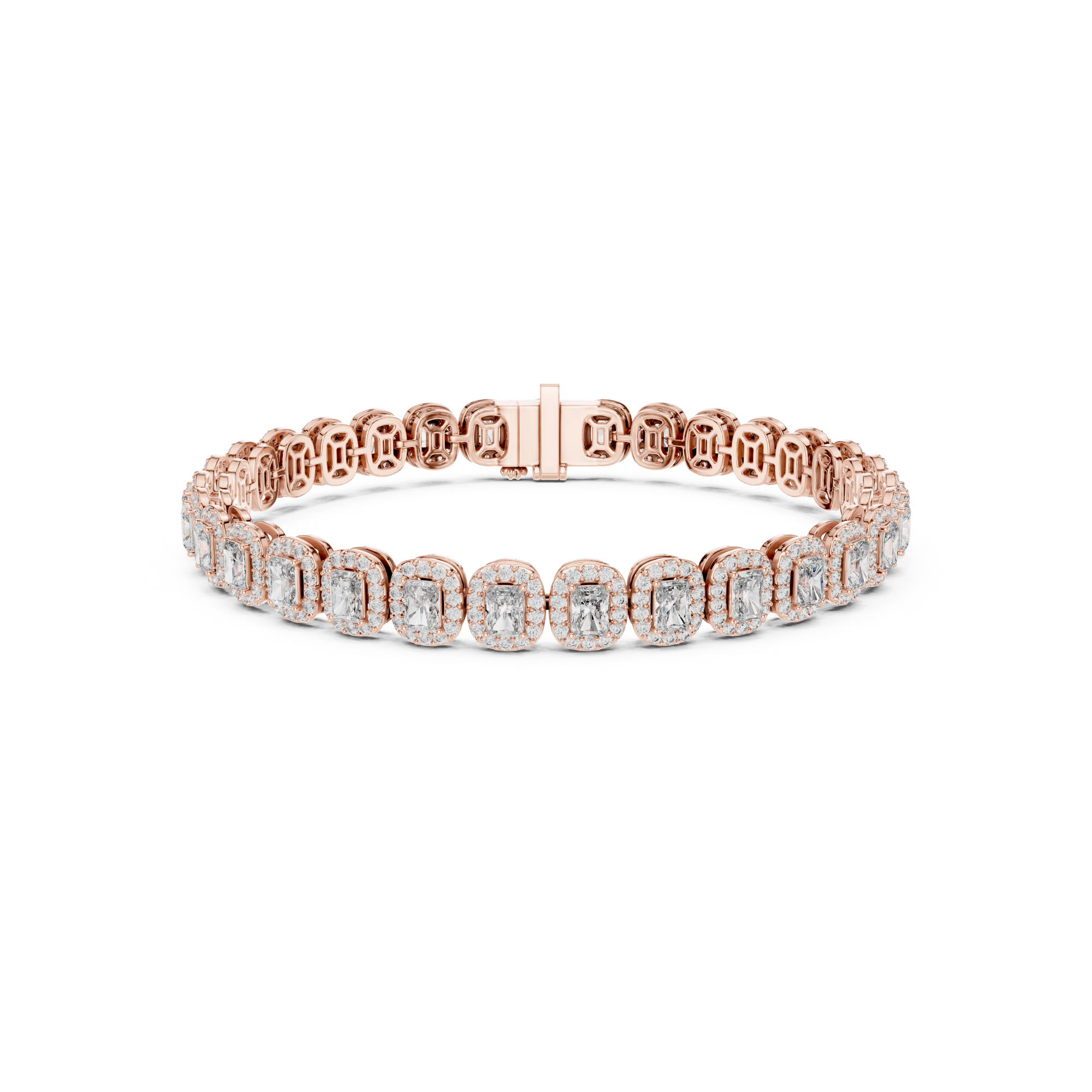 Radiant Cut Lab Grown Diamond Tennis Bracelet