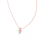 Oval Cut Solitaire Lab Grown Diamond Pendant