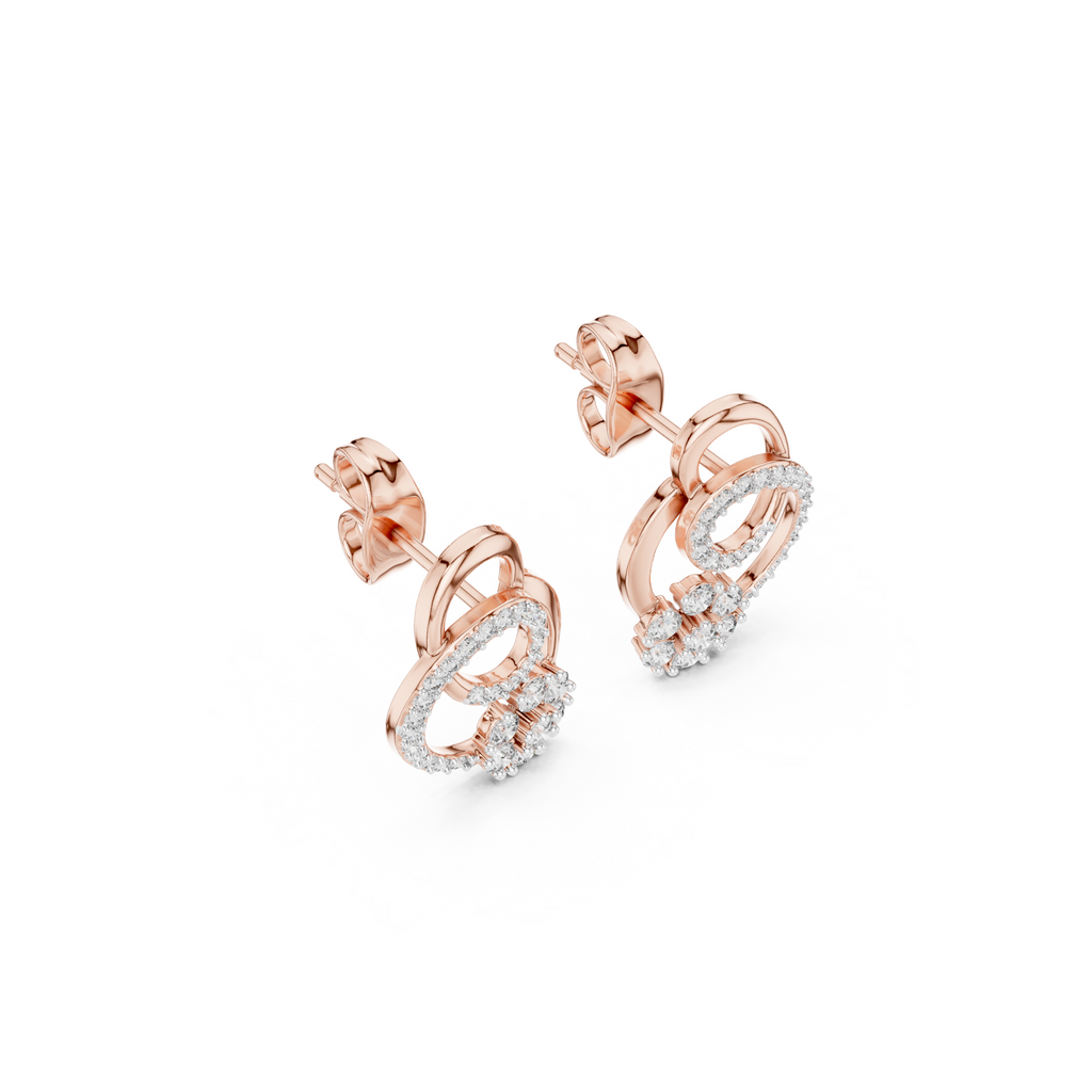 Petal Cluster Lab Grown Diamond Earrings