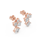 Cascade Lab Grown Diamond Drop Earring