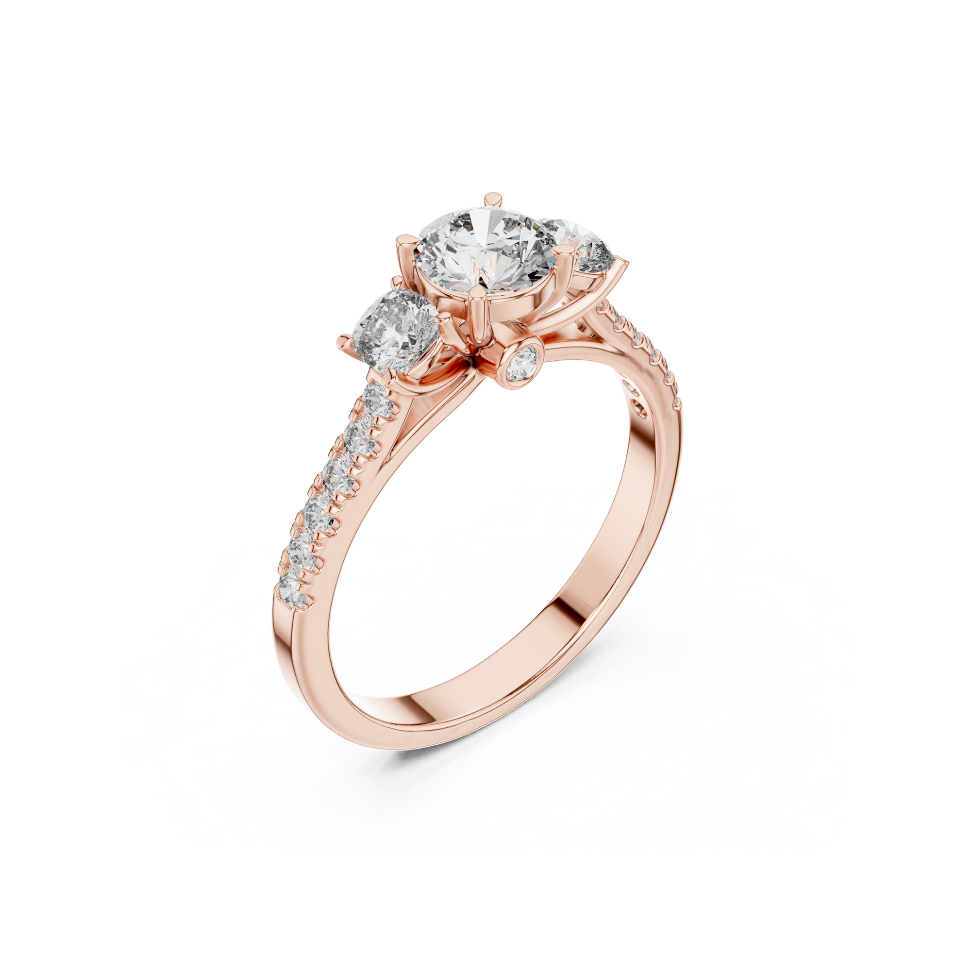 Triad Charming Lab Grown Diamond Ring