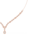 Elegant Lab Grown Diamond Drop Necklace