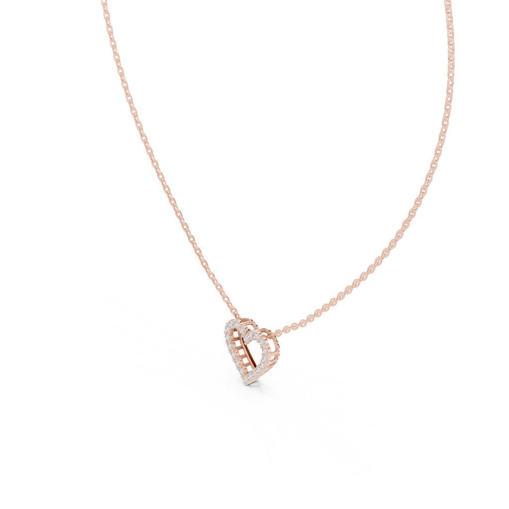 Delicate Heart Lab Grown Diamond Pendent