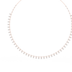 Graduated Dangling Lab Grown Diamond Necklace