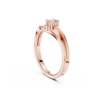 Contemporary Accent Diamond Ring