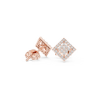 Cluster Squire Diamond Stud Earring