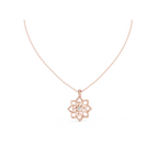 Floral Lab Grown Diamond Pendant