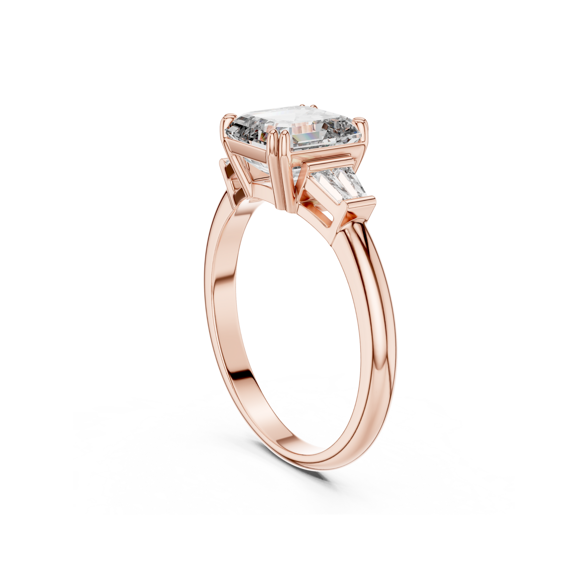 Princess Cut Solitaire Lab grown Diamond Ring