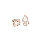 Slick Harmony Diamond Hoop Earring