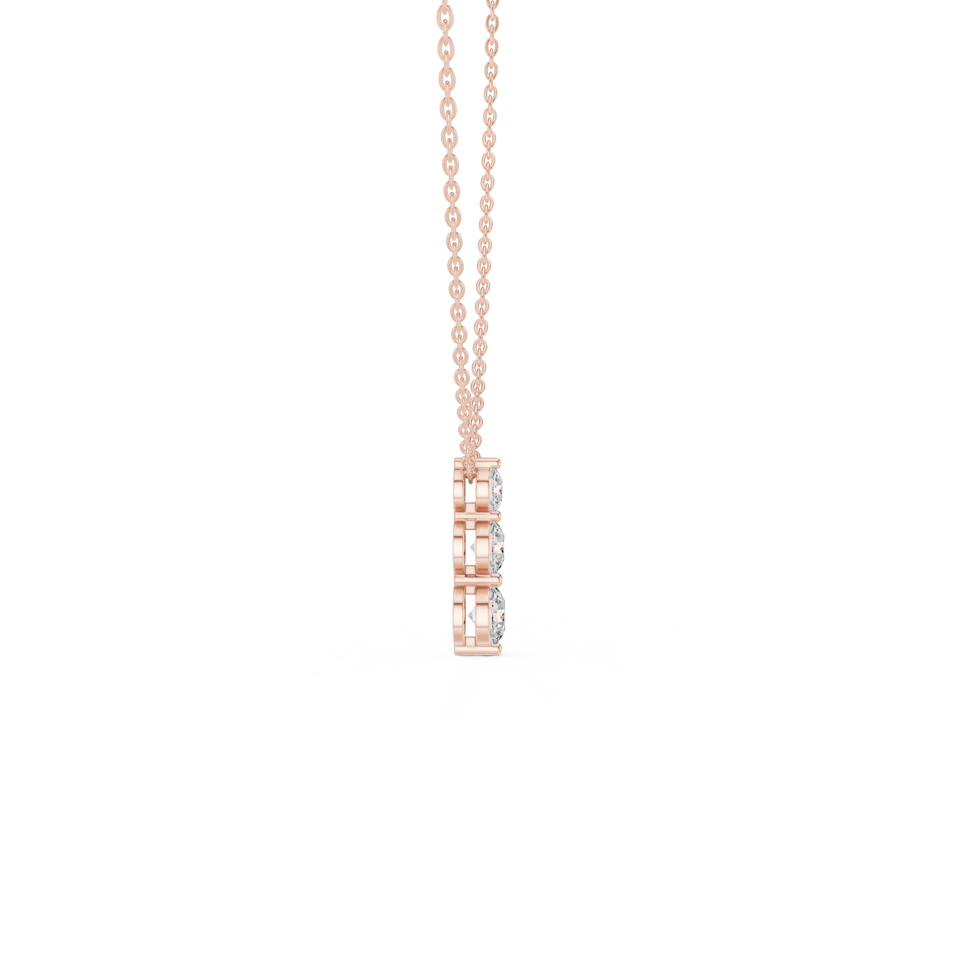 Trio Solitaire Lab Grown Diamond Pendant