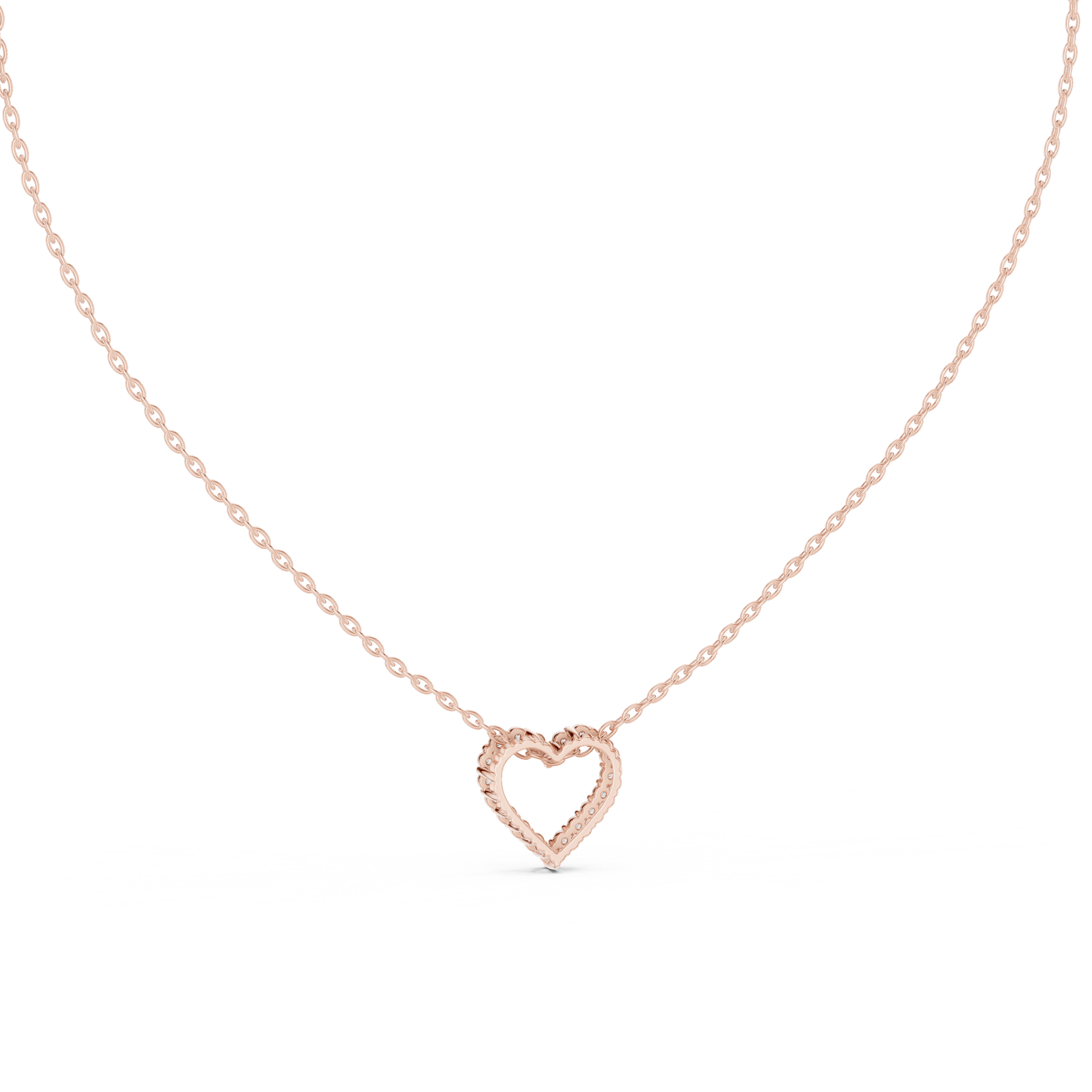 Delicate Heart Lab Grown Diamond Pendent