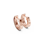 Double Row Diamond Hoop Earrings