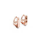 Slick Harmony Diamond Hoop Earring