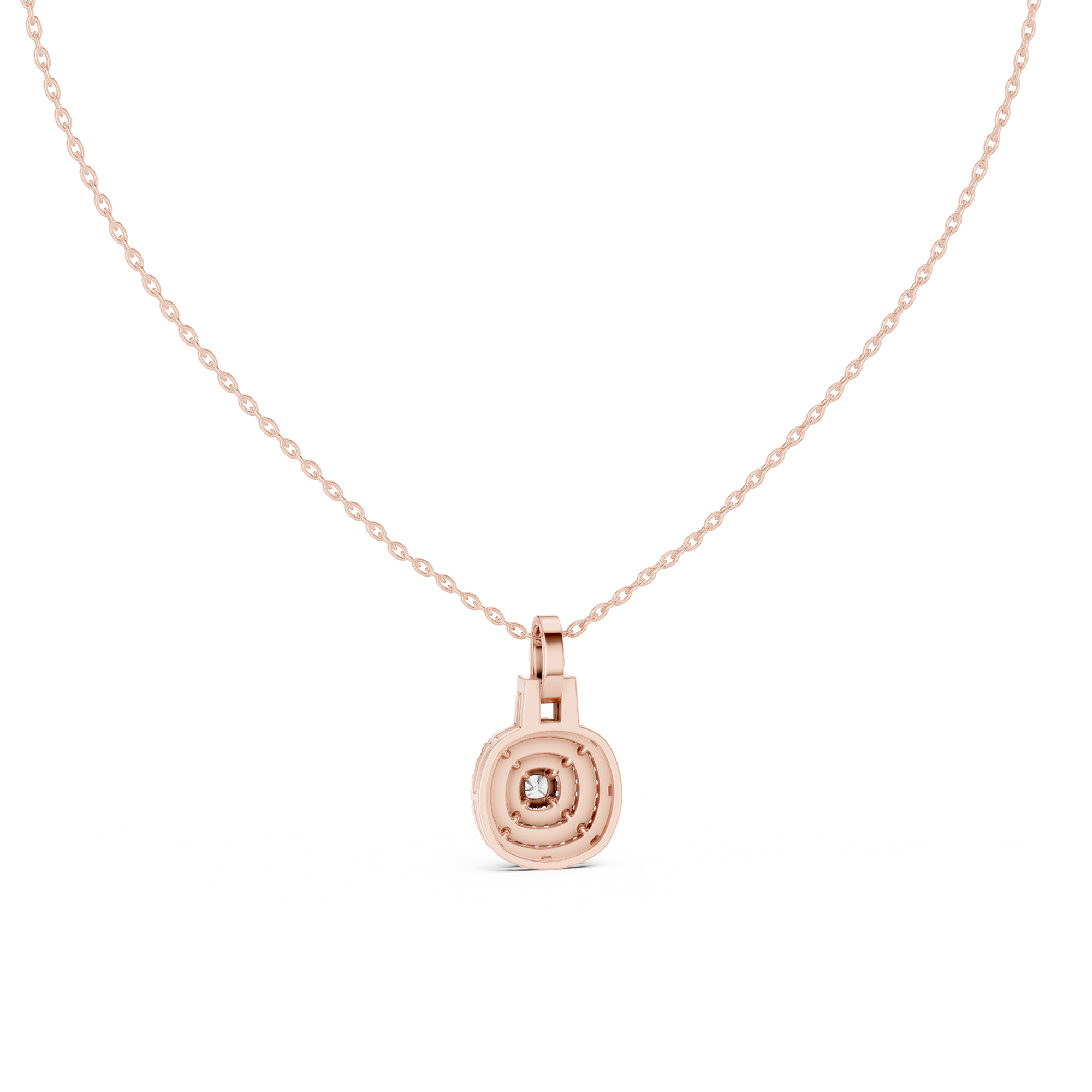 Halo Lab Grown Diamond Pendant