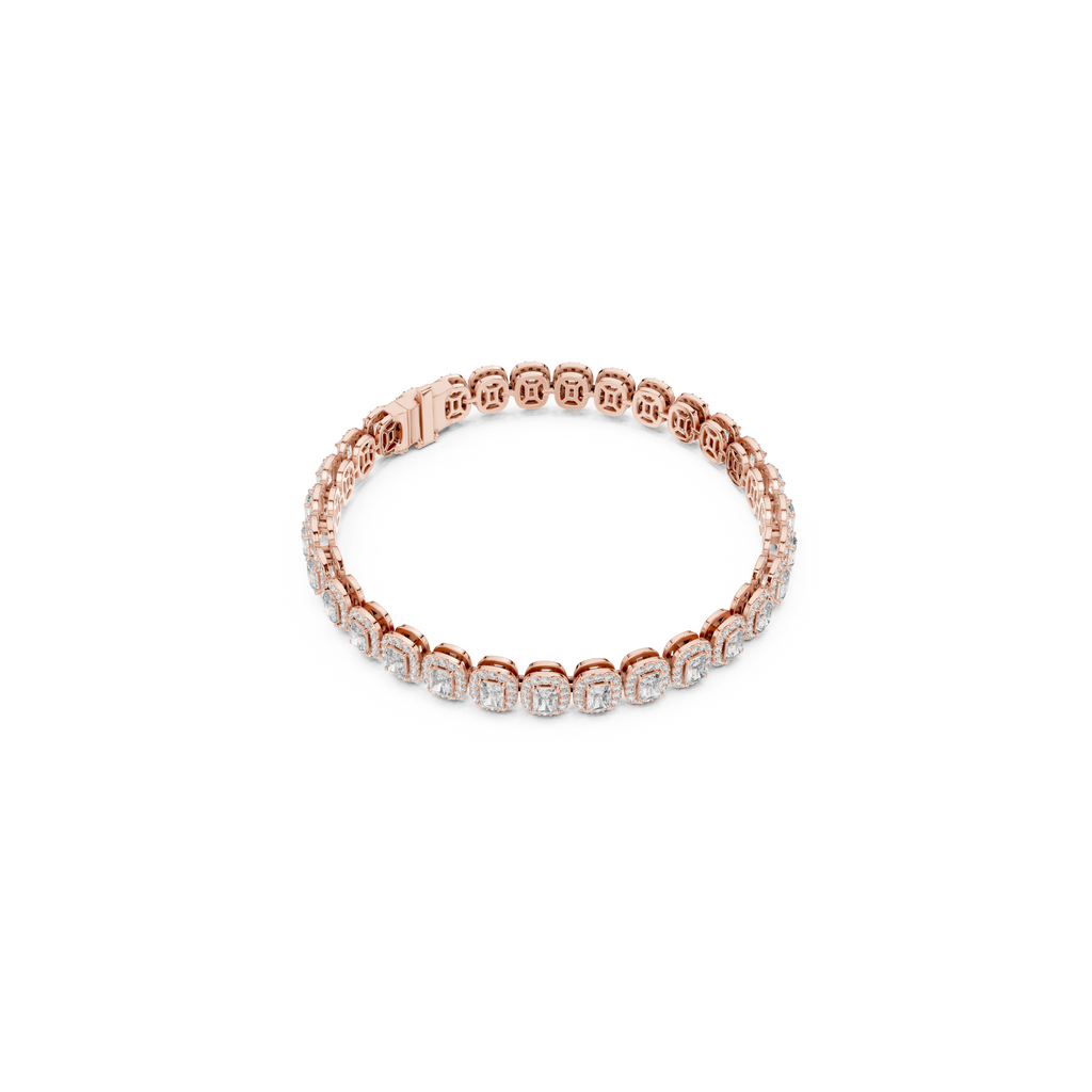 Radiant Cut Lab Grown Diamond Tennis Bracelet