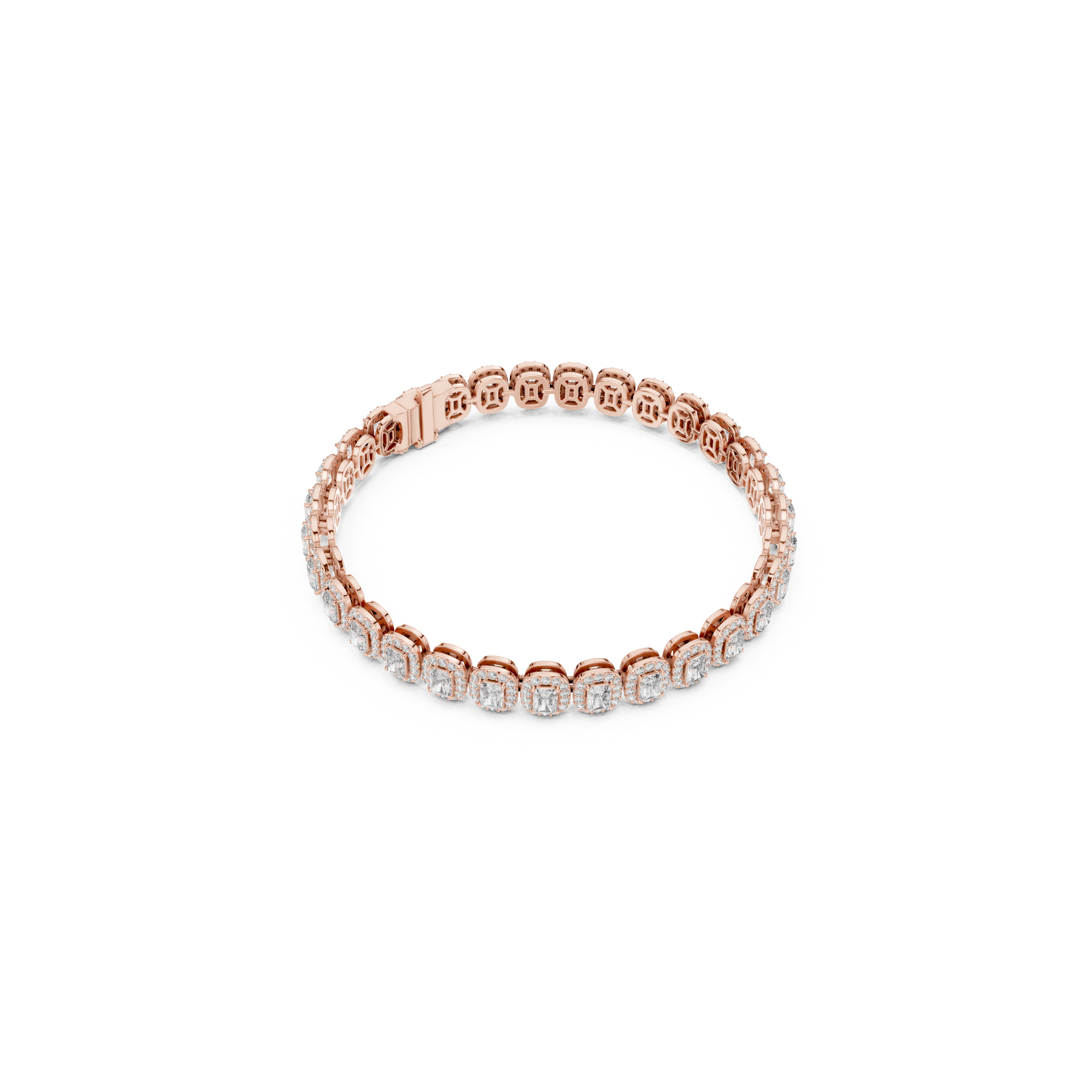 Radiant Cut Lab Grown Diamond Tennis Bracelet