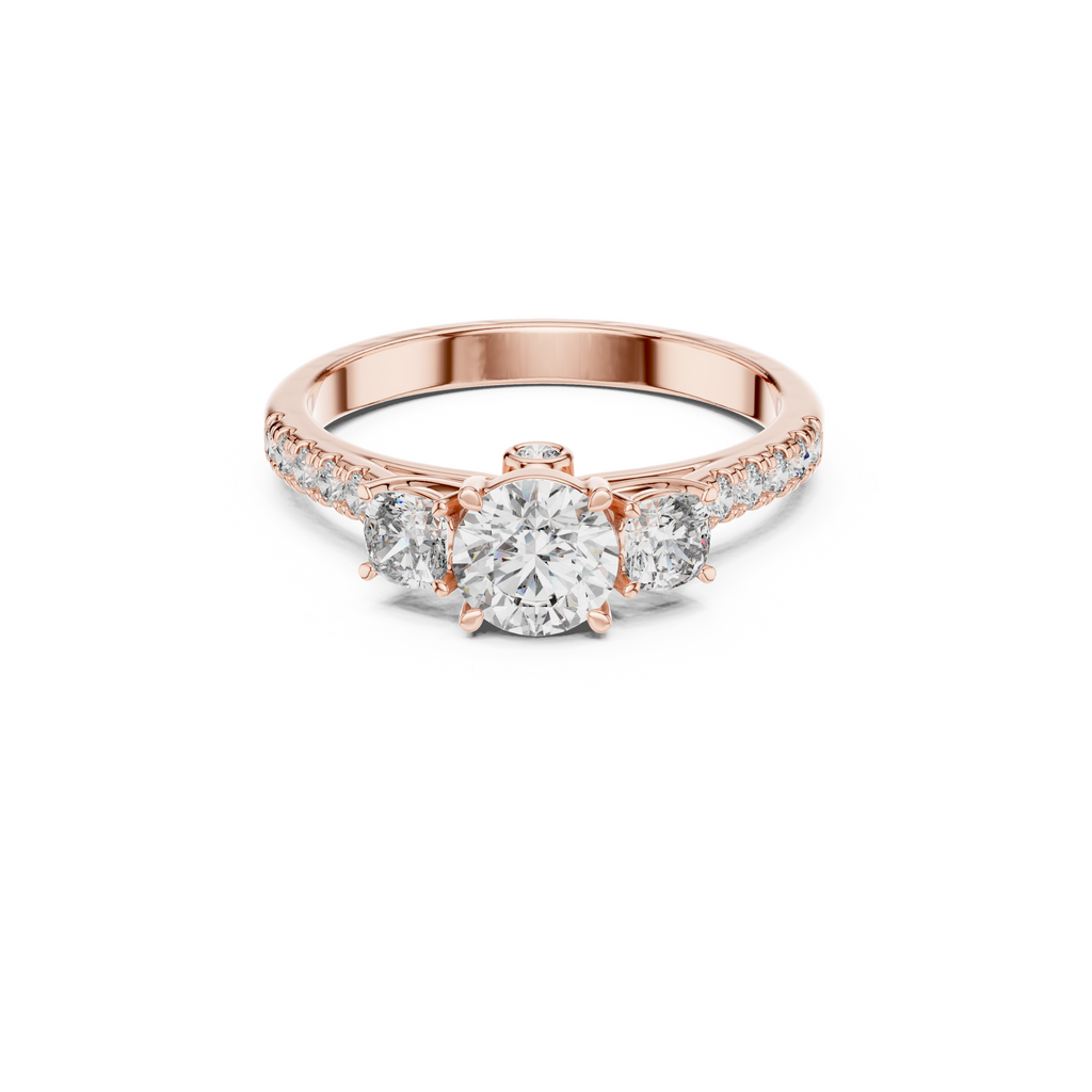 Triad Charming Lab Grown Diamond Ring