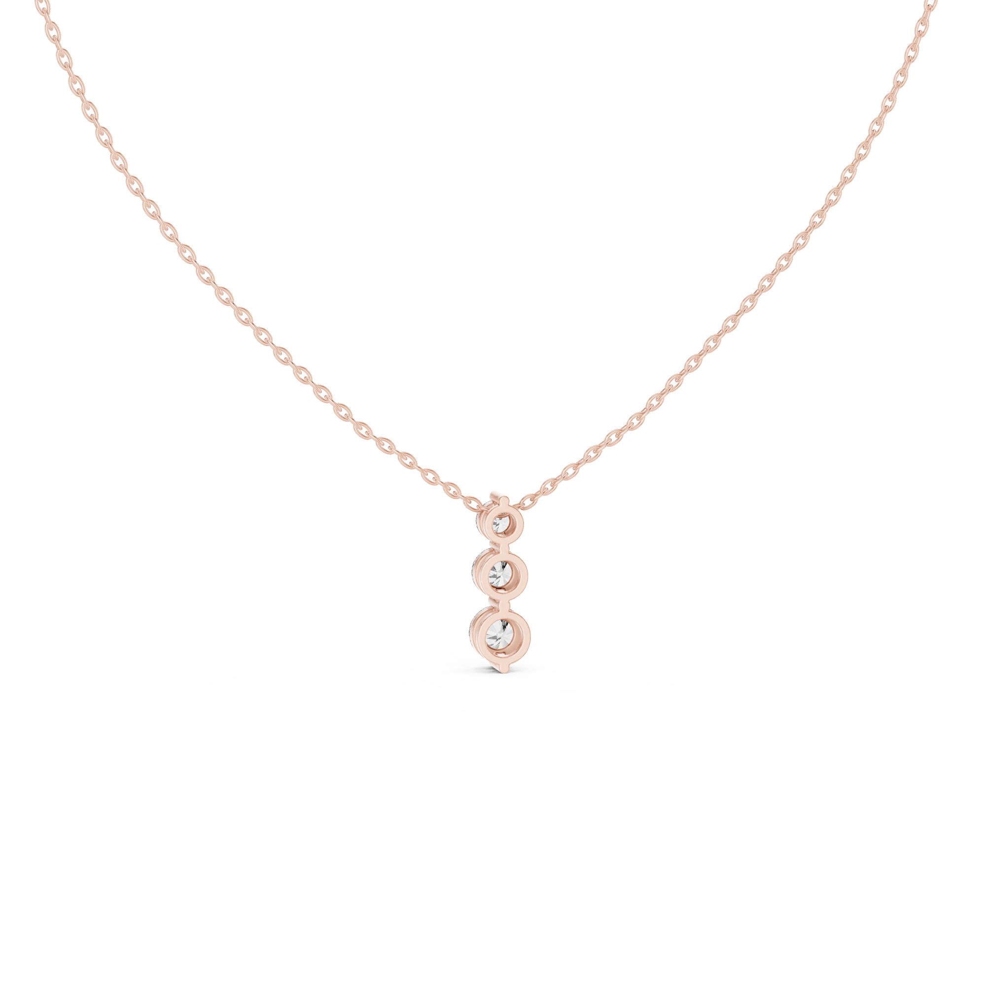 Trio Solitaire Lab Grown Diamond Pendant