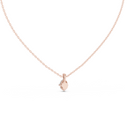 Oval Cut Solitaire Lab Grown Diamond Pendant