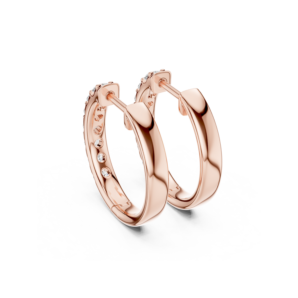 Classic Lab Grown Diamond Huggie Hoop Earring