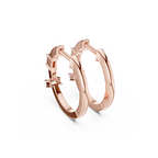 Baguette Lab Grown Diamond Hoop Earrings