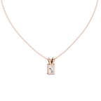 Radiant Cut Solitaire Lab Grown Diamond Pendant