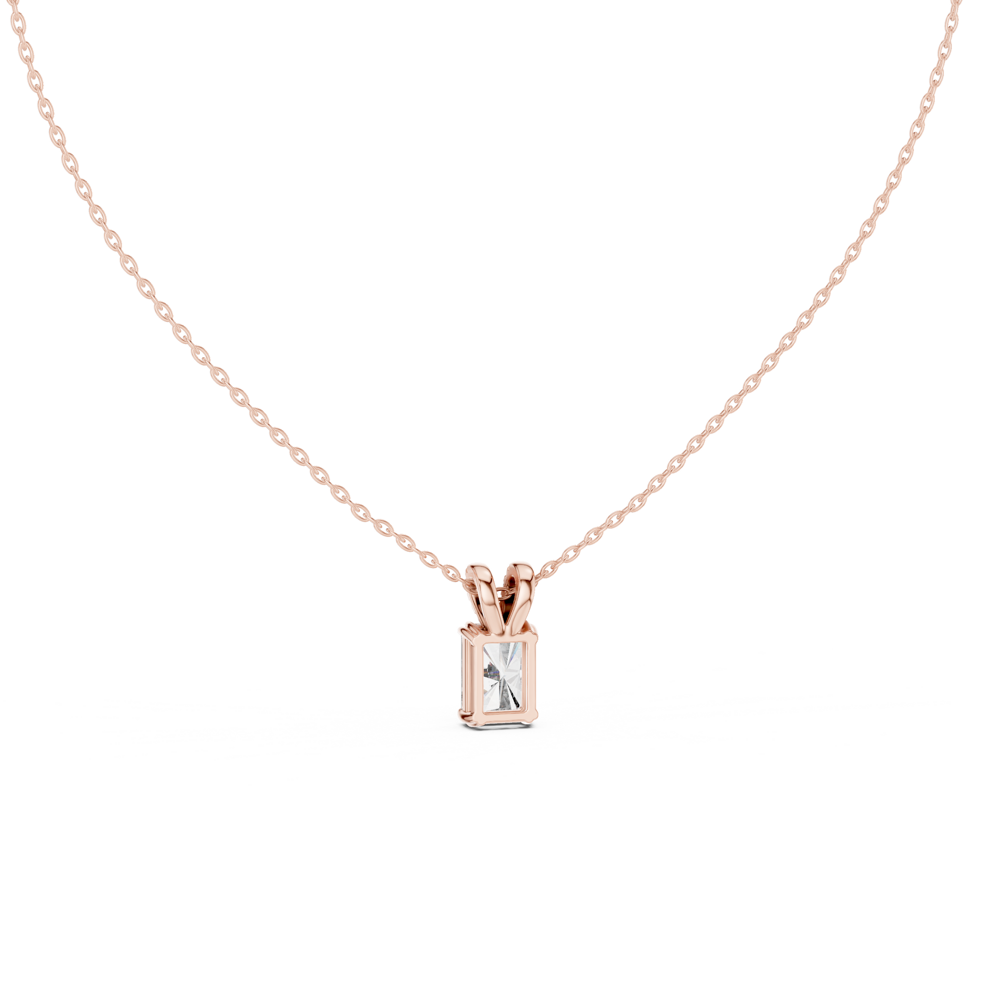 Radiant Cut Solitaire Lab Grown Diamond Pendant
