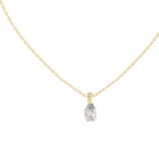Pear Cut Solitaire Lab Grown Diamond Pendant