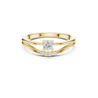 Contemporary Accent Diamond Ring
