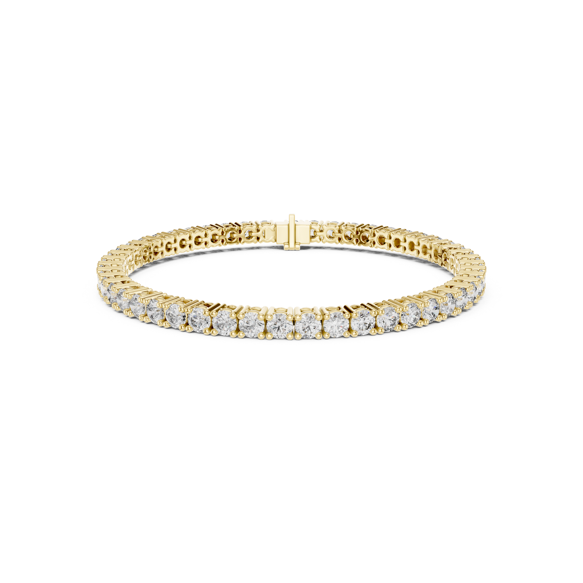 Brilliant Round Lab Grown Diamond Tennis Bracelet