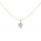 Heart Shape Solitaire Diamond Pendant