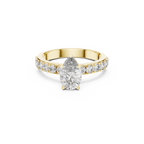 Pear Cut Solitaire Lab Grown Diamond Ring