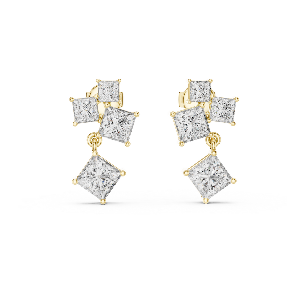 Cascade Lab Grown Diamond Drop Earring