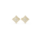 Kite-Shaped Diamond Stud Earring