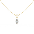 Marquise Cut Solitaire Diamond Pendant