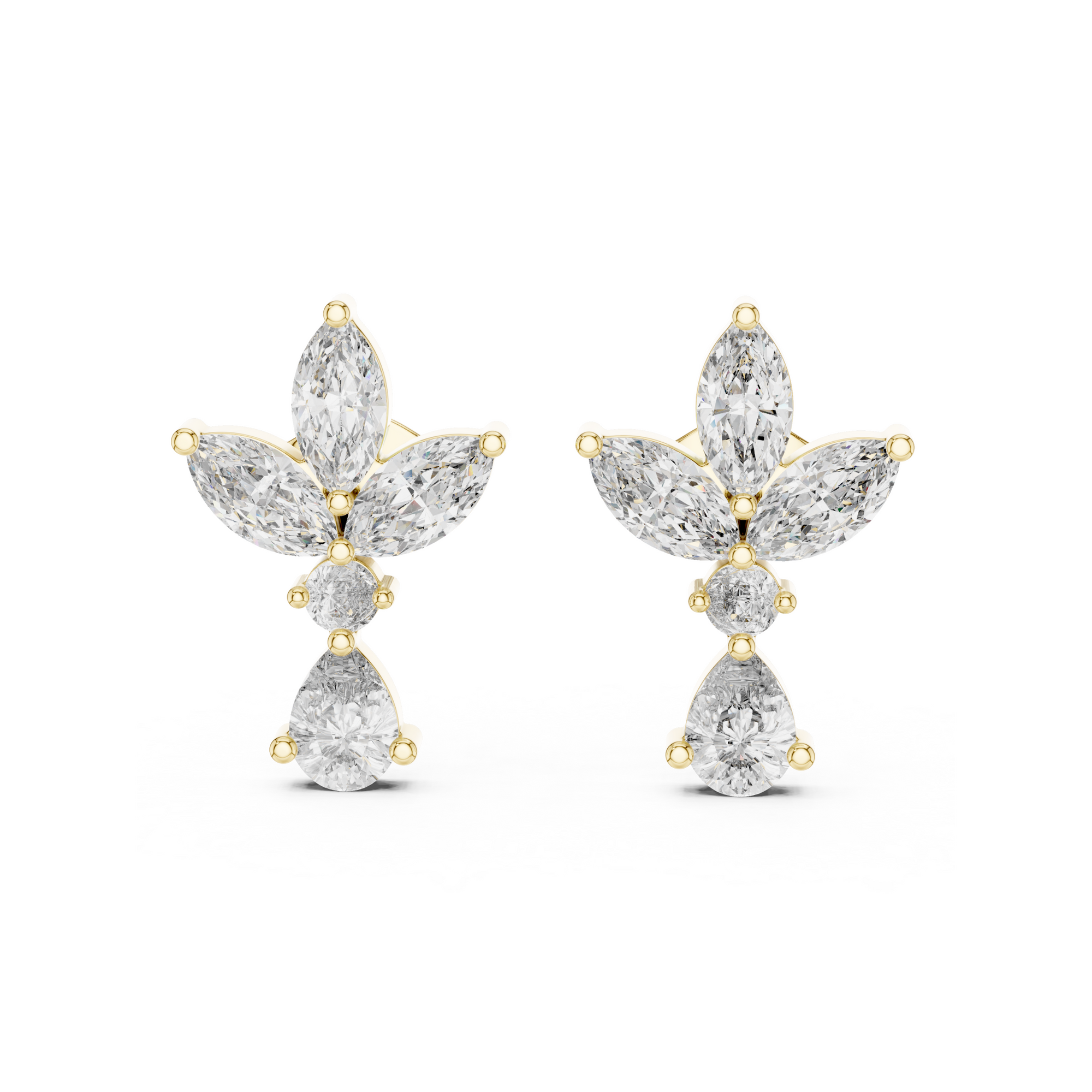 Butterfly Lab Grown Diamond Stud Earrings