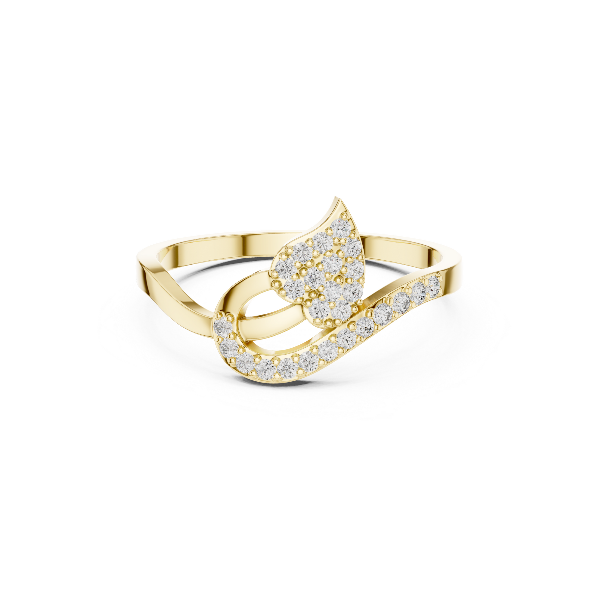 Leaf Lab Grown Diamond Ring