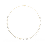 Graduated Dangling Lab Grown Diamond Necklace