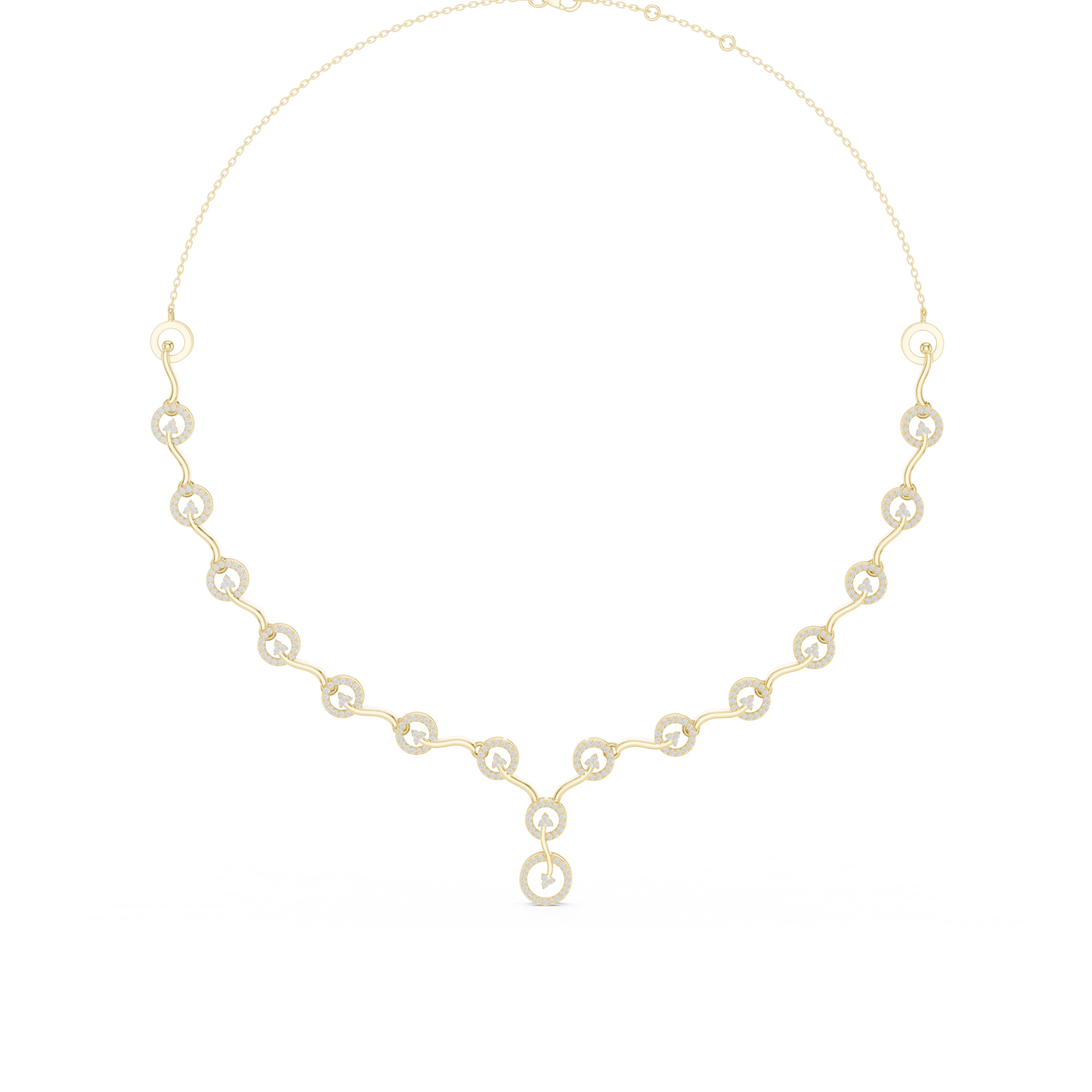 Circular Lab Grown Diamond Necklace