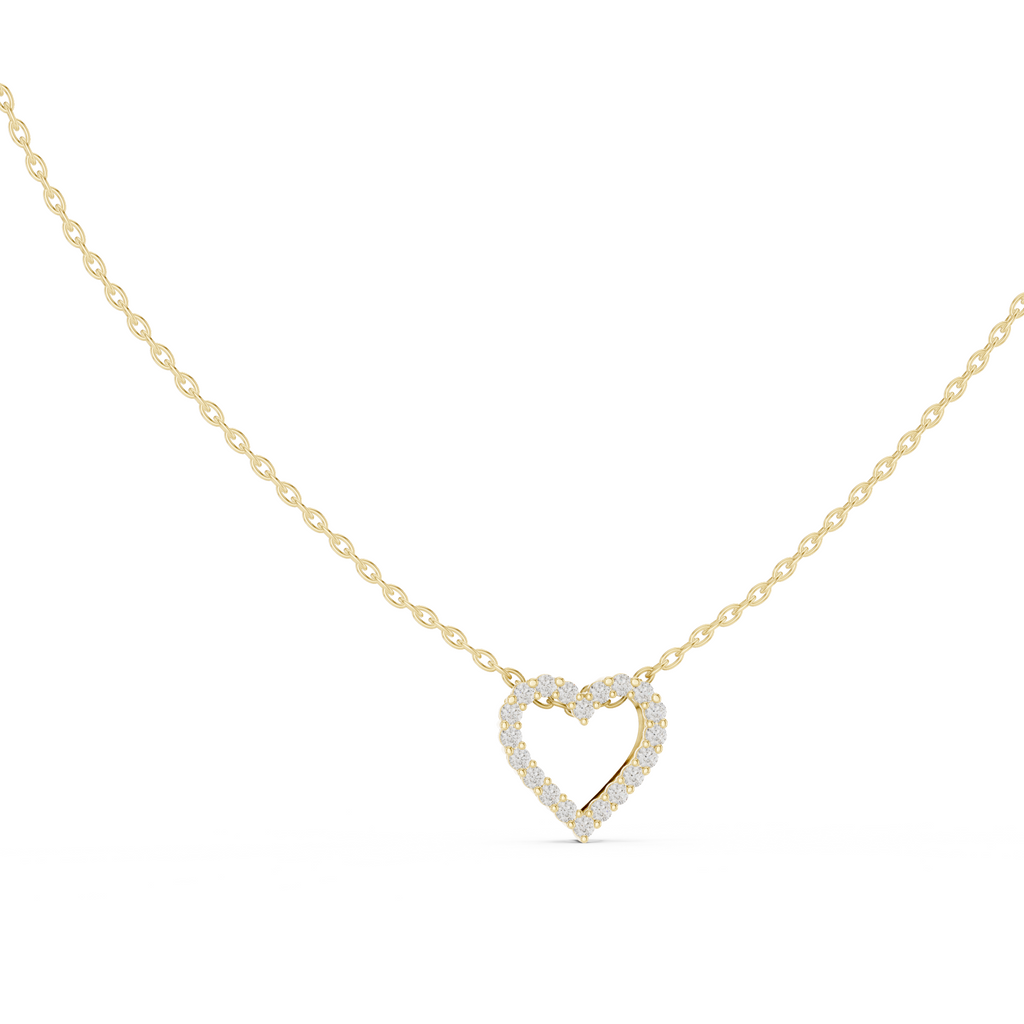 Delicate Heart Lab Grown Diamond Pendent