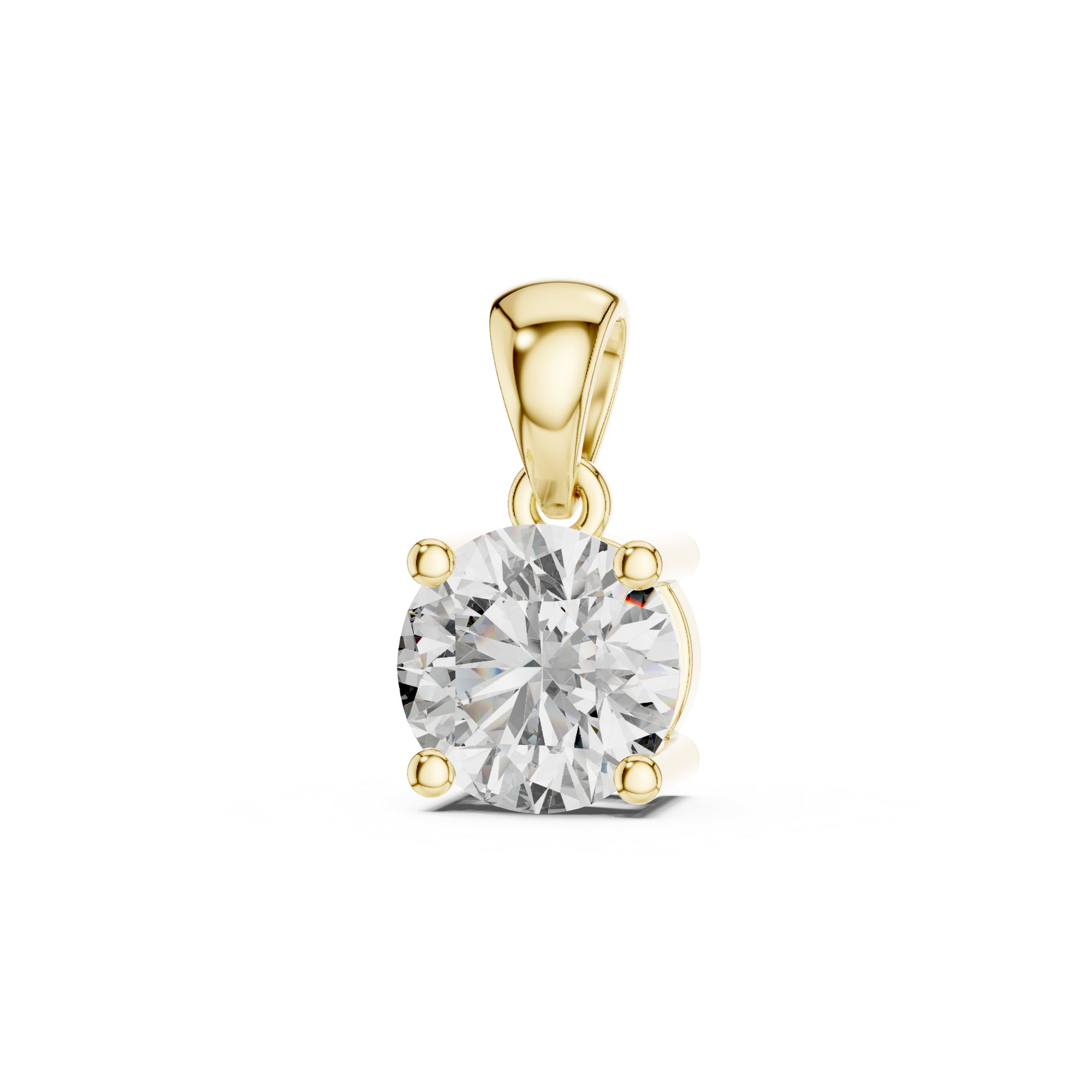 Solitaire Round Lab Grown Diamond Pendant