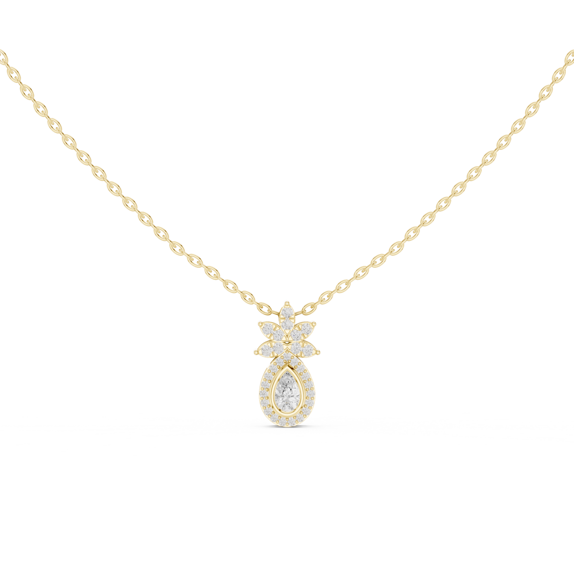 Tropical Lab Grown Diamond Pendant