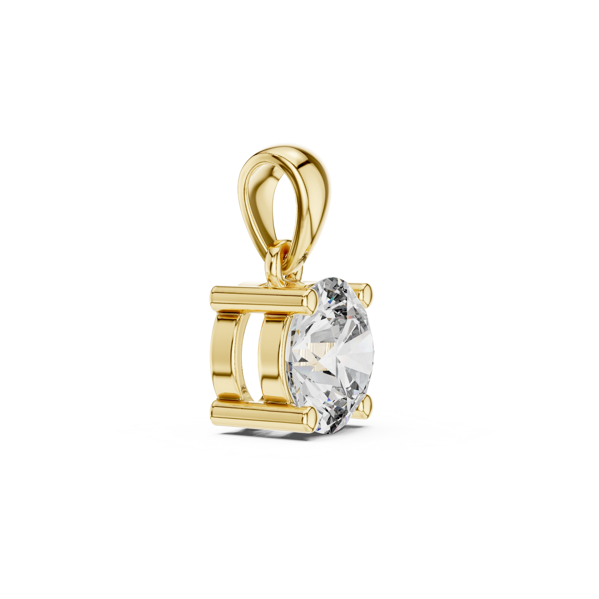 Solitaire Round Lab Grown Diamond Pendant