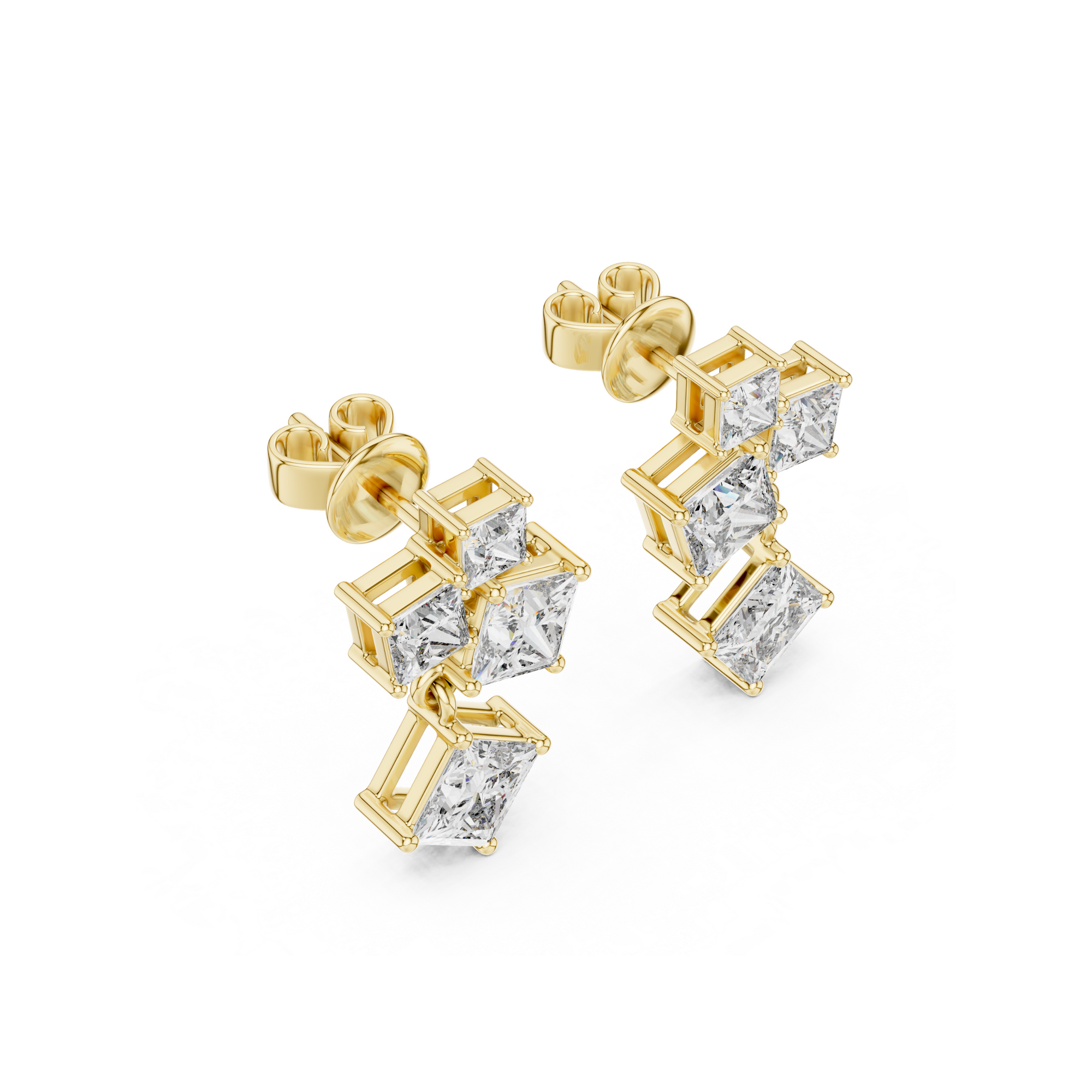 Cascade Lab Grown Diamond Drop Earring