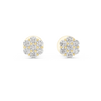 Floral Cluster Lab grown Diamond Stud