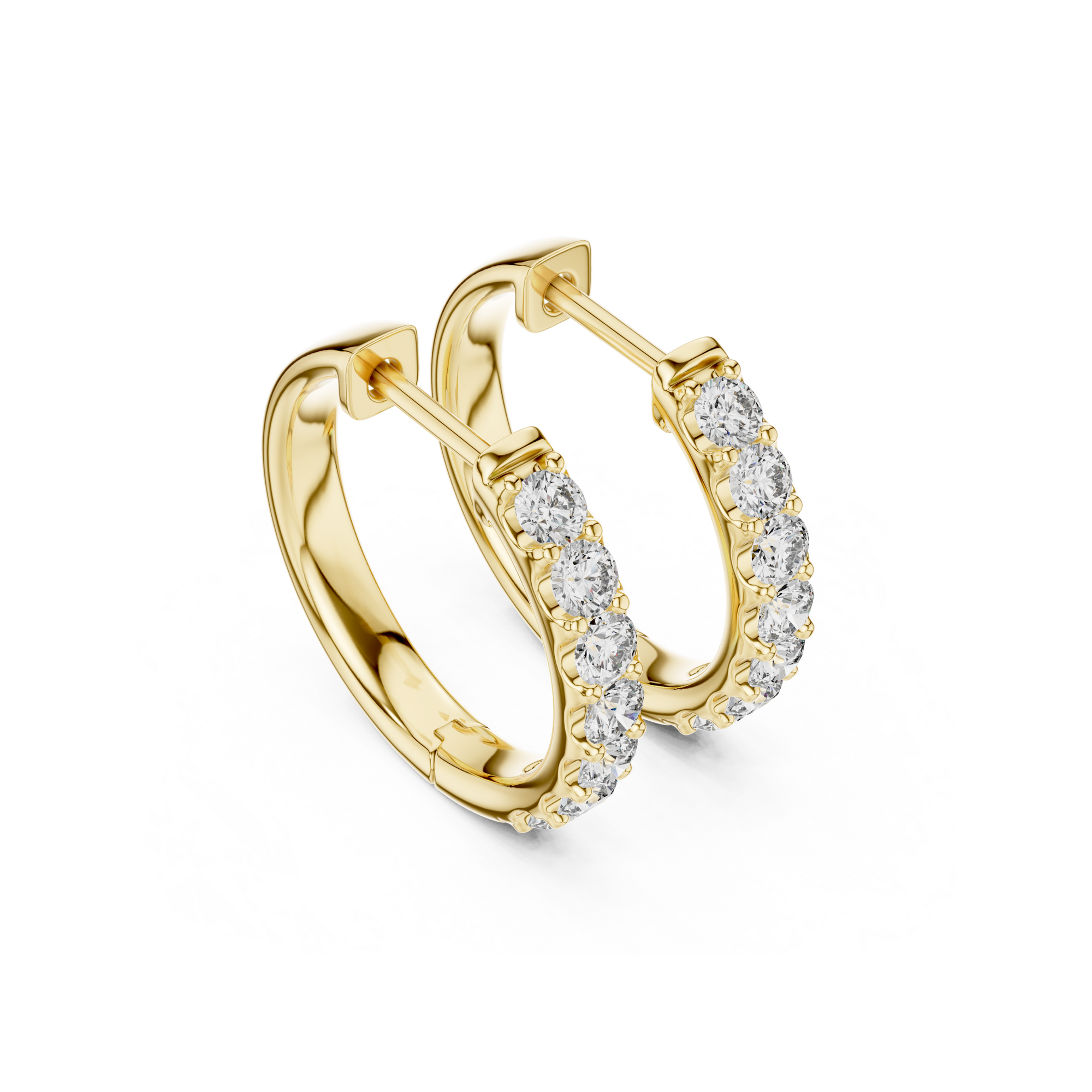 Classic Lab Grown Diamond Huggie Hoop Earring