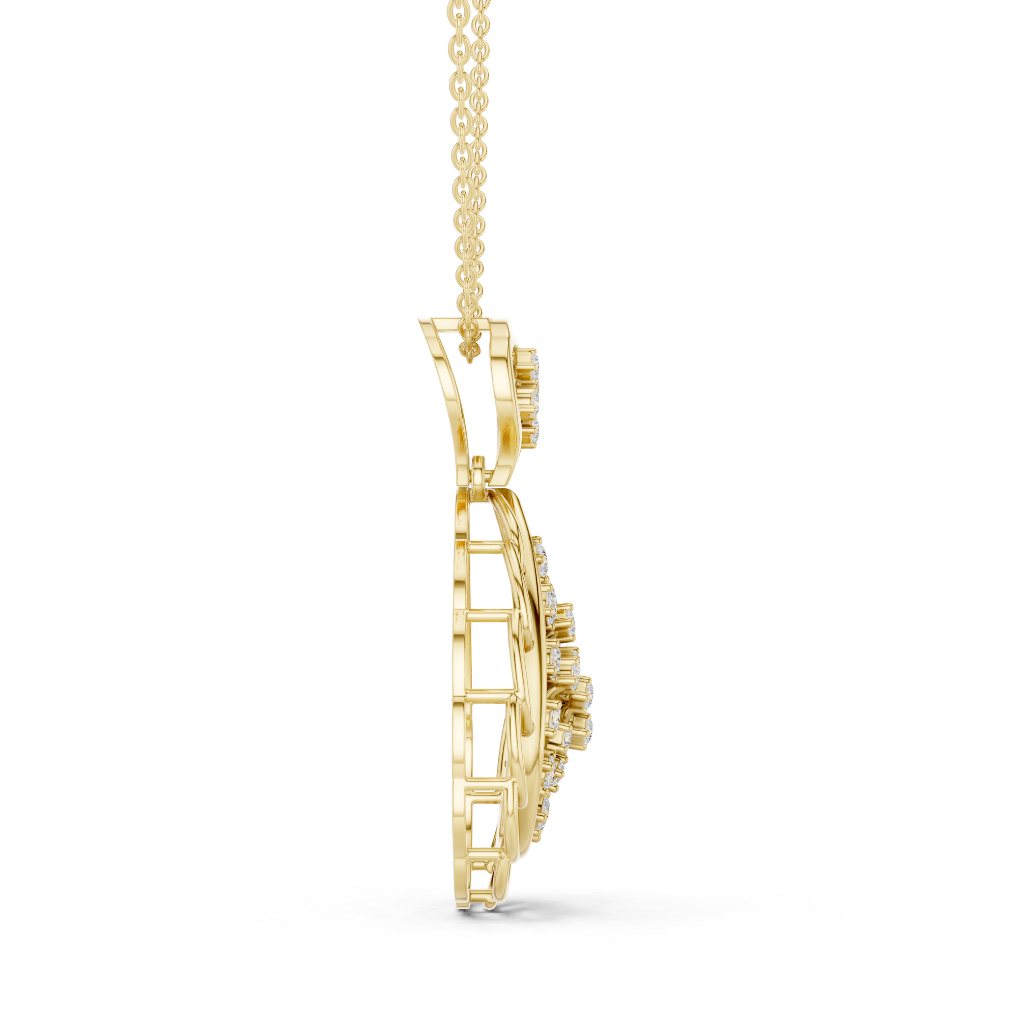 Tarv Cluster Lab Grown Diamond Pendant