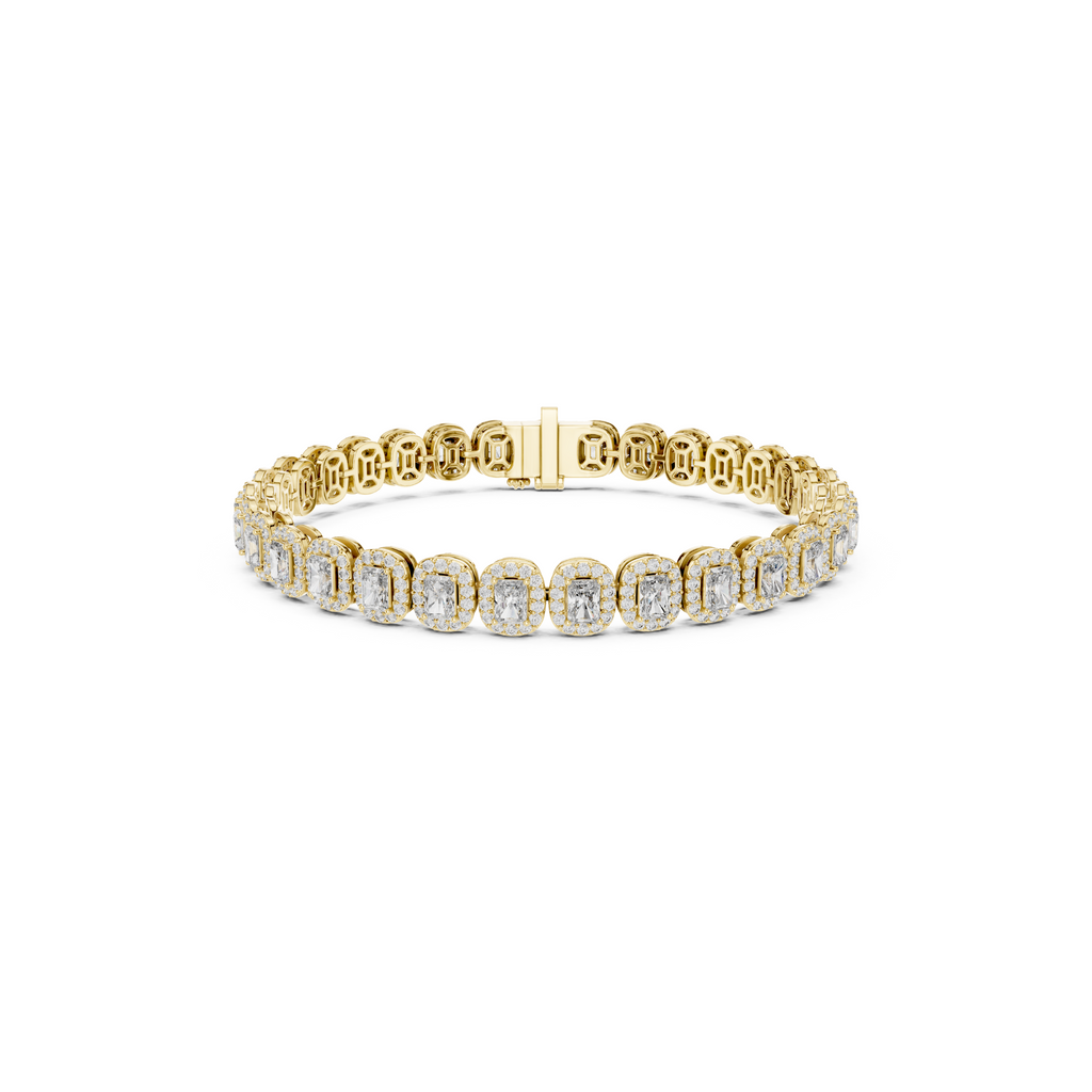 Radiant Cut Lab Grown Diamond Tennis Bracelet